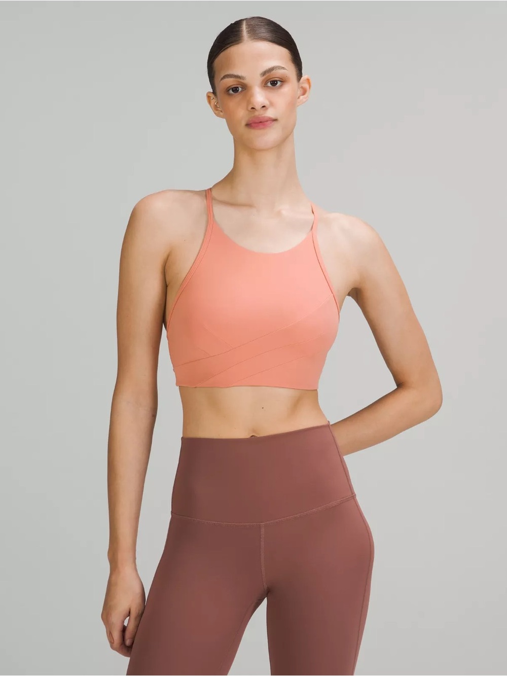 Lululemon Flow Y Wrap-Front High Neck Bra Size 4